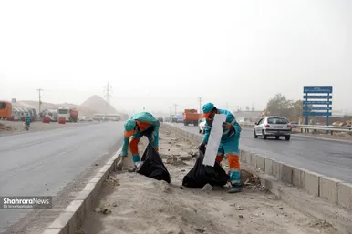 پاکسازی ٧ محور ورودی مشهد مقدس در دهه آخر صفر