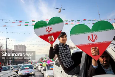 راهپیمایی خودرویی ۲۲ بهمن در مشهد - ۲