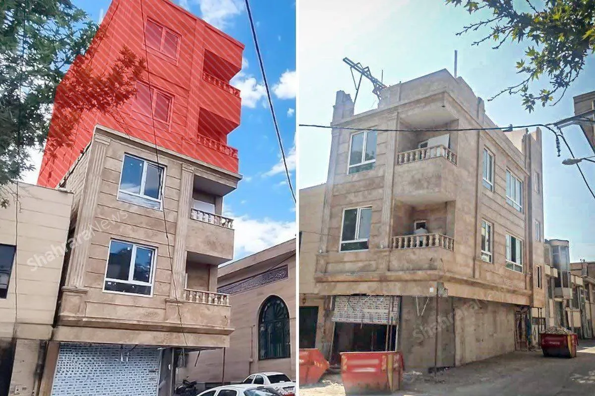 مالک متخلف، ساختمان خود در خیابان حرعاملی مشهد را قلع کرد