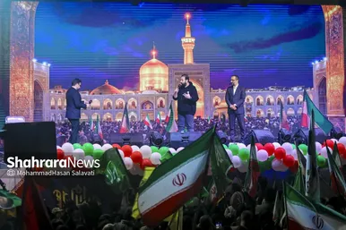 گزارش تصویری | اجتماع بزرگ «لشکریان امام رضا (ع)» در شب میلاد شمس الشموس
