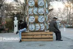 مشهد با نصب نماد‌ها و نشانه‌های هنری برای نوروز ۱۴۰۰ آماده می‌شود + تصاویر