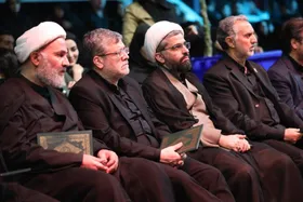 حضور شهردار مشهد و اعضای شورای شهر در مراسم عزاداری شب تاسوعای حسینی