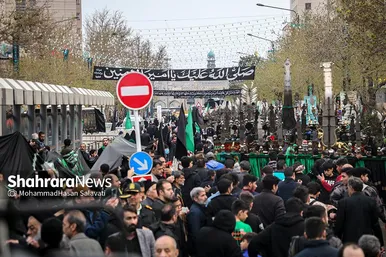 دسته عزای علوی در روز شهادت حضرت علی(ع) در مشهد