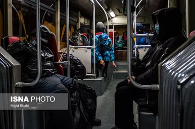 پدیده اتوبوس خوابی در تهران