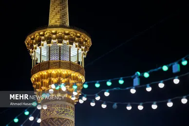 حال و هوای حرم مطهر رضوی در شب میلاد امام جواد (ع)