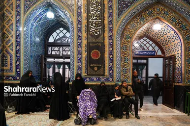 گزارش تصویری | حال و هوای حرم مطهر رضوی در شب شهادت ام‌ابیها،حضرت زهرا (س)