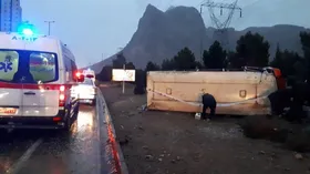 تصادف مرگبار مینی&zwnj;بوس حامل کارگران معدن در تایباد