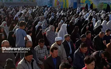 نماز عید سعید فطر مهاجران افغانستانی در محله گلشهر