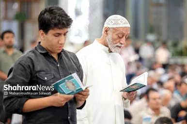 مراسم دعای عرفه در حرم مطهر رضوی