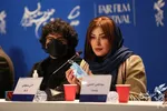 تصاویر امین حیایی و مجید صالحی در نشست رسانه‌ای فیلم «برف آخر»