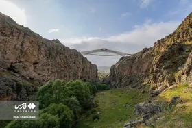 گزارش تصویری | پل معلق &laquo;ورگه&zwnj;سران&raquo;، نوآوری ایرانی در ارتفاع ۱۰۰ متری