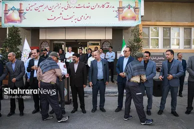 بدرقه کاروان خودرویی اربعین شهرداری مشهد مقدس