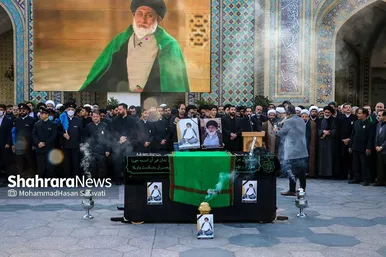 تشییع پیکر حجت الاسلام سید جعفر طباطبایی در مشهد