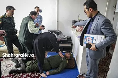 گزارش تصویری | بازسازی صحنه شوهرکشی در مشهد
