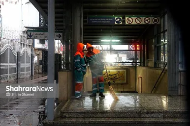 گزارش تصویری | بارش نخستین برف پاییزی در مشهد 2