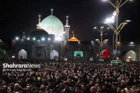 مراسم احیاء شب ۲۱ ماه رمضان در حرم مطهر رضوی
