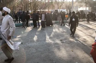 عکس‌هایی از انفجار امروز در گلزار شهدای کرمان (۱۳ دی ۱۴۰۲)