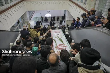 گزارش تصویری | مراسم تشییع پیکر مطهر شهید مدافع امنیت «مهدی ظریف» در مشهد ۲
