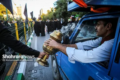 تشرف زائران و مجاوران رضوی به حرم امام رئوف در روز زیارتی آن حضرت