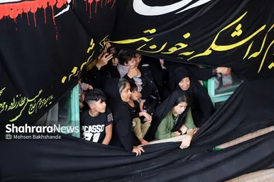 مراسم عزاداری روز دوازدهم محرم در حسینیه کرمانی‌های مشهد