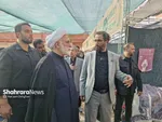 بازدید رئیس قوه‌قضائیه از موکب‌های خدمت‌رسان به زائران پیاده امام‌رضا(ع) در مشهد + فیلم و عکس