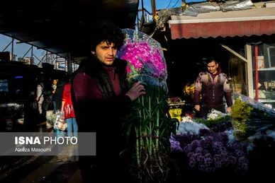 بازار گل محلاتی تهران در آستانه سال نو