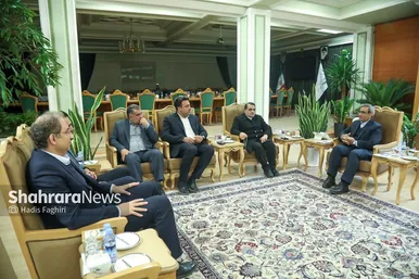 گزارش تصویری | دیدار احسان حدادی، رئیس فدراسیون دوومیدانی، با استاندار خراسان رضوی
