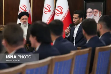 دیدار ملی‌پوشان فوتبال ایران با رییس جمهور