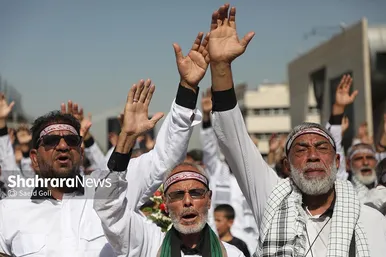 مراسم استقبال کاروان پیاده انصار الحسین (ع)