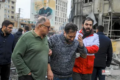 عکس| تصاویر دردناک از حمله موشکی دشمن به اتوبان شهید باقری تهران