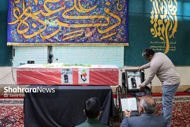 تشییع پیکر جانباز شهید عباس معروفی در مشهد