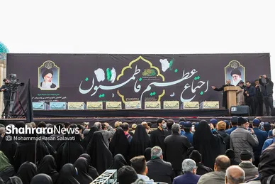 تشییع پیکر مطهر ۱۰ شهید گمنام در مشهد