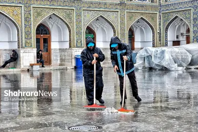 گزارش تصویری | حال و هوای بارانی حرم امام رضا (ع) (۱۹ اسفند ۱۴۰۳)