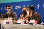 تصاویر امین حیایی و مجید صالحی در نشست رسانه‌ای فیلم «برف آخر»