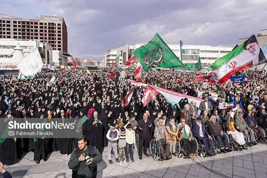 گزارش تصویری | اجتماع عظیم منتظران ظهور در مشهد ۱