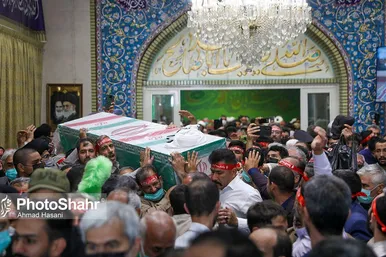 تشییع پیکر شهید حجت الاسلام دارایی در مشهد