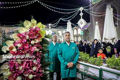 چراغانی و گل آرایی حرم مطهر رضوی در دهه کرامت