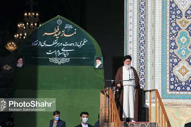 اقامه نماز عید سعید فطر در حرم مطهر امام رضا(ع)