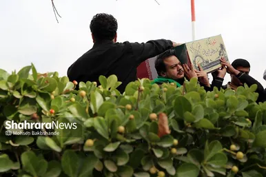 ورود پیکر مطهر ۱۲ شهید گمنام به مشهد