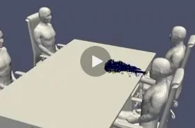 نحوه انتشار ویروس کرونا در هوا + ویدئو