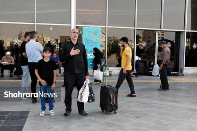 گزارش تصویری | موج بازگشت زائران از مشهد در پایانه مسافربری امام رضا(ع)