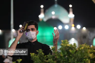 مراسم احیاء شب ۱۹ ماه مبارک رمضان در حرم مطهر رضوی