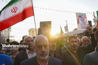 گزارش تصویری | مراسم تشییع پیکر شهدای مدافع امنیت در مشهد (۲۲ دی ۱۴۰۴) - ۵