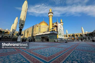 گزارش تصویری | حال‌وهوای حرم مطهر حضرت امیرالمومنین (ع) در آستانه سالروز ولادت ایشان و روز پدر