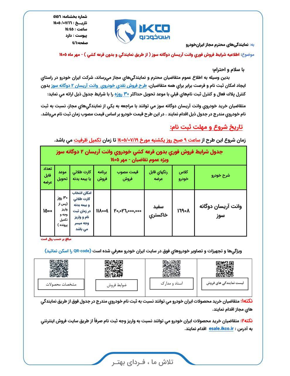 شرایط فروش محصول ایران خودرو با یک تناقض آشکار اعلام شد | ۲۰۰ میلیون تومان بالاتر از نرخ مصوب! شرایط فروش محصول ایران خودرو با یک تناقض آشکار اعلام شد | ۲۰۰ میلیون تومان بالاتر از نرخ مصوب!