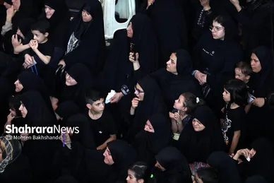 مراسم عزاداری روز دوازدهم محرم در حسینیه کرمانی‌های مشهد