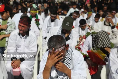 مراسم استقبال کاروان پیاده انصار الحسین (ع)
