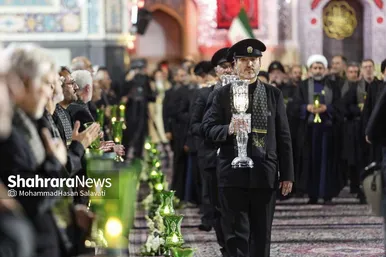 آئین خطبه خوانی شب عاشورا در حرم مطهر رضوی