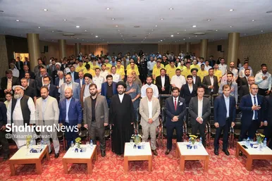 مراسم بدرقه تیم ملی فوتسال افغانستان در مشهد با حضور خداداد عزیزی