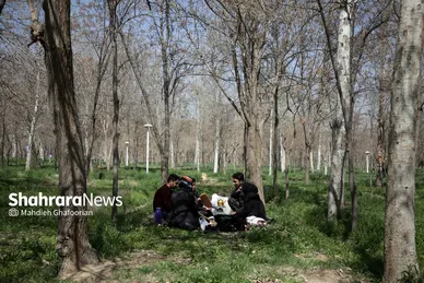 اسکان مسافران نوروزی در کمپ غدیر مشهد